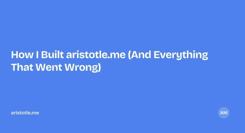 First version. Flat blue, generic AM circle, no description.